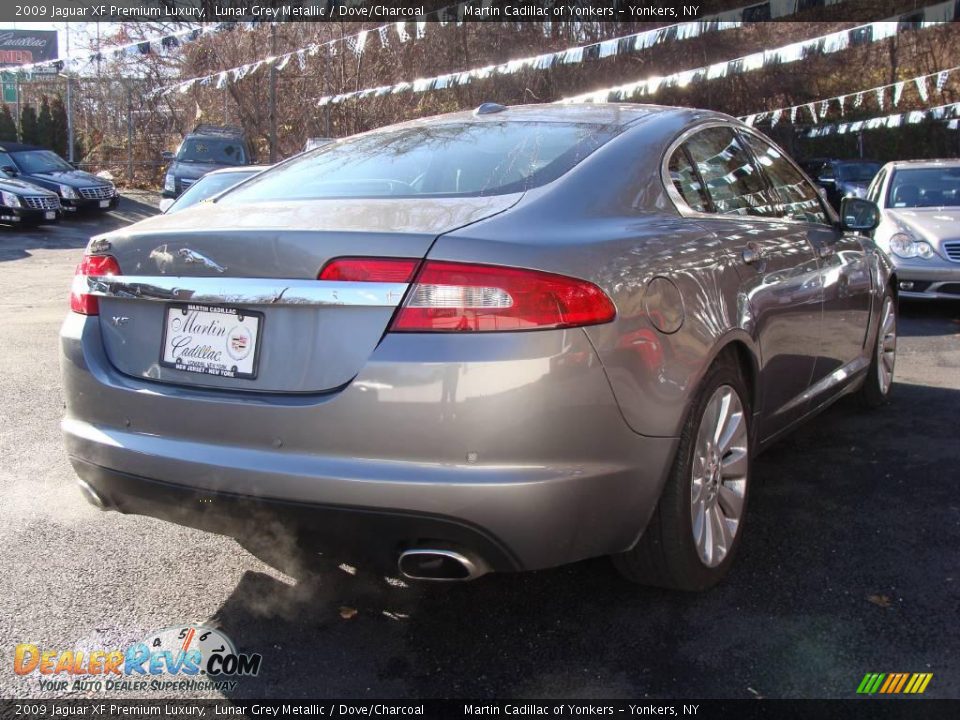 2009 Jaguar XF Premium Luxury Lunar Grey Metallic / Dove/Charcoal Photo #5