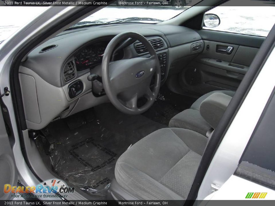 2003 Ford Taurus LX Silver Frost Metallic / Medium Graphite Photo #23