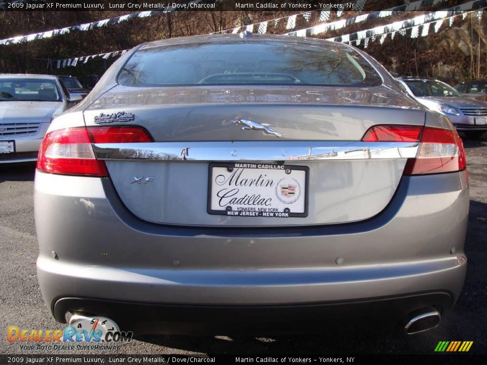 2009 Jaguar XF Premium Luxury Lunar Grey Metallic / Dove/Charcoal Photo #6