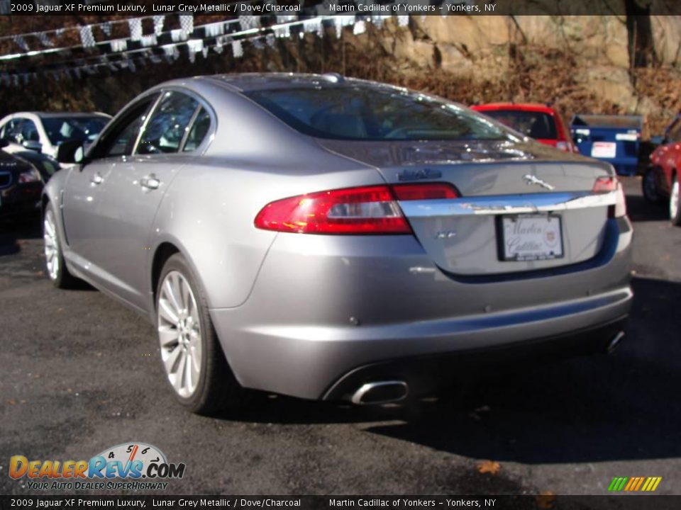 2009 Jaguar XF Premium Luxury Lunar Grey Metallic / Dove/Charcoal Photo #7