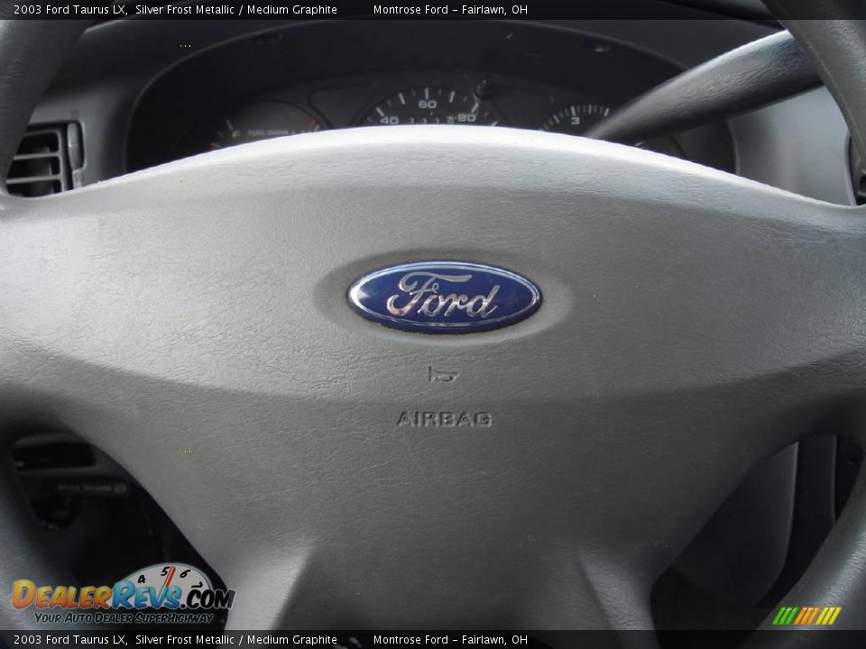 2003 Ford Taurus LX Silver Frost Metallic / Medium Graphite Photo #26