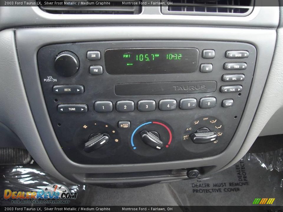 2003 Ford Taurus LX Silver Frost Metallic / Medium Graphite Photo #27