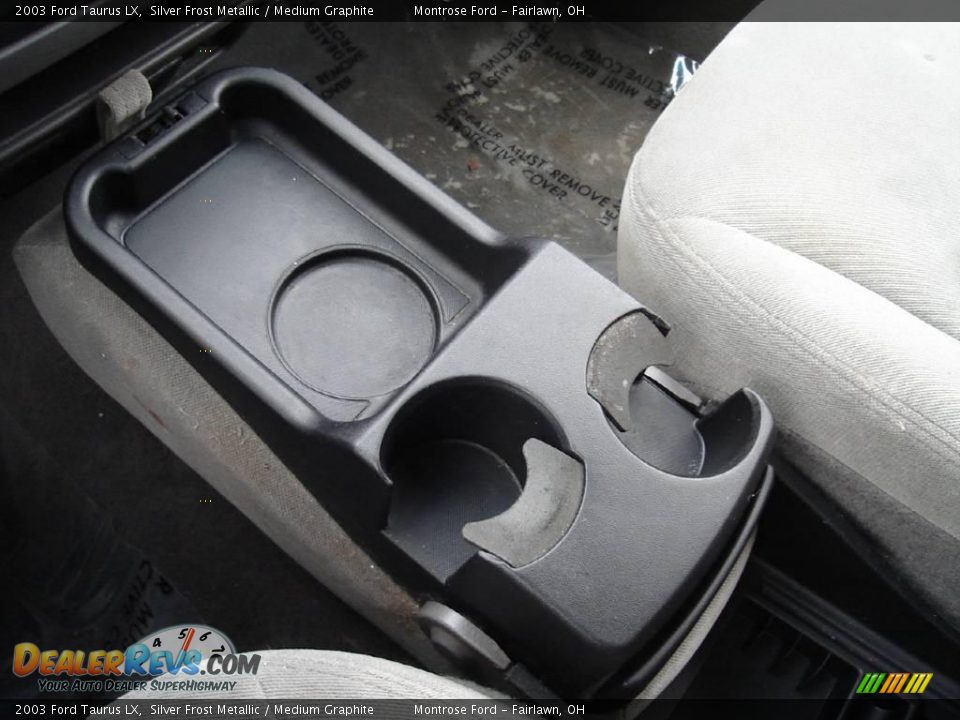 2003 Ford Taurus LX Silver Frost Metallic / Medium Graphite Photo #28