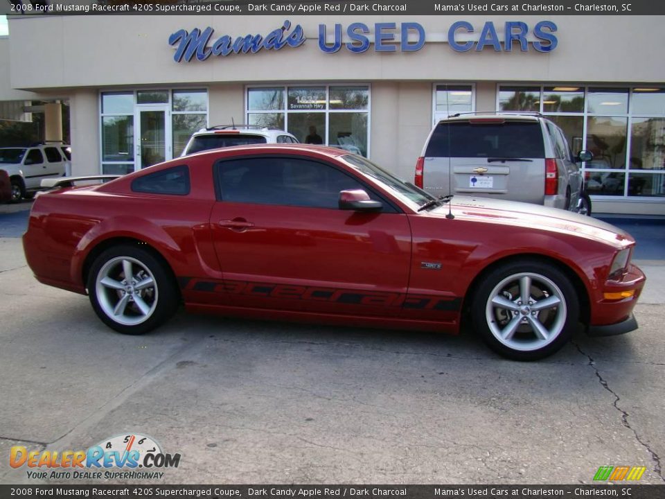 2008 Ford Mustang Racecraft 420S Supercharged Coupe Dark Candy Apple Red / Dark Charcoal Photo #1