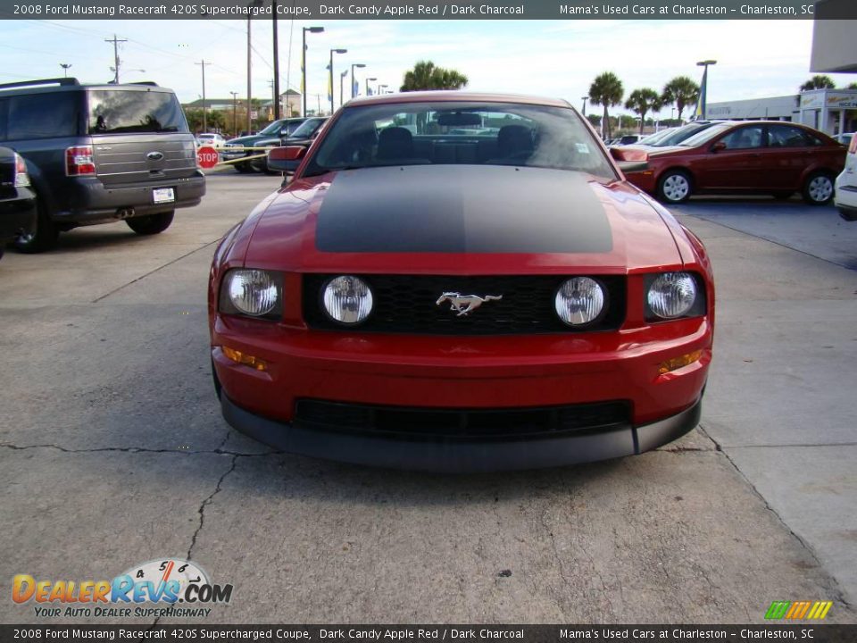 2008 Ford Mustang Racecraft 420S Supercharged Coupe Dark Candy Apple Red / Dark Charcoal Photo #3