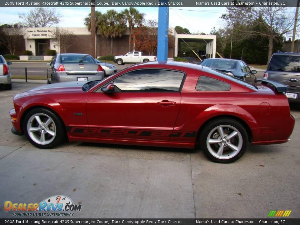 2008 Ford Mustang Racecraft 420S Supercharged Coupe Dark Candy Apple Red / Dark Charcoal Photo #5