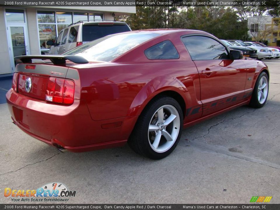 2008 Ford Mustang Racecraft 420S Supercharged Coupe Dark Candy Apple Red / Dark Charcoal Photo #8