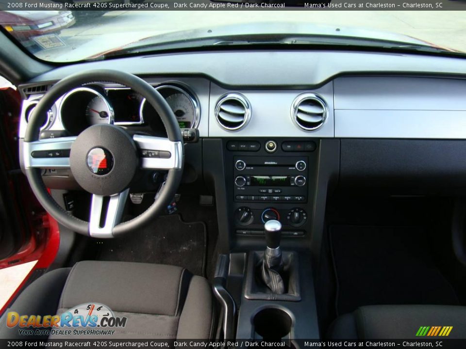 2008 Ford Mustang Racecraft 420S Supercharged Coupe Dark Candy Apple Red / Dark Charcoal Photo #11