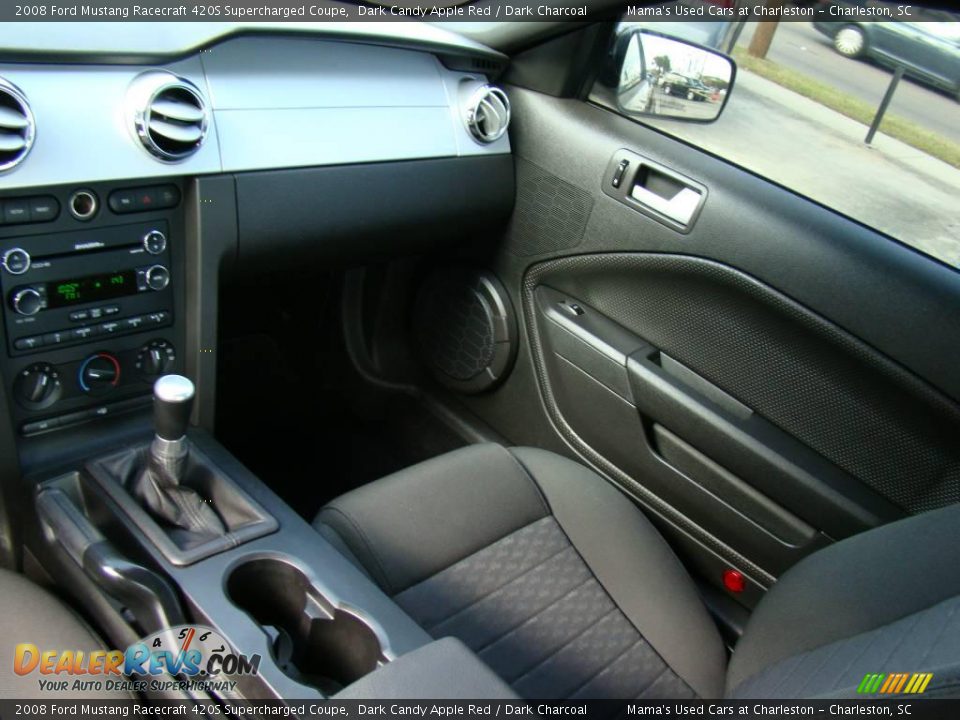2008 Ford Mustang Racecraft 420S Supercharged Coupe Dark Candy Apple Red / Dark Charcoal Photo #13