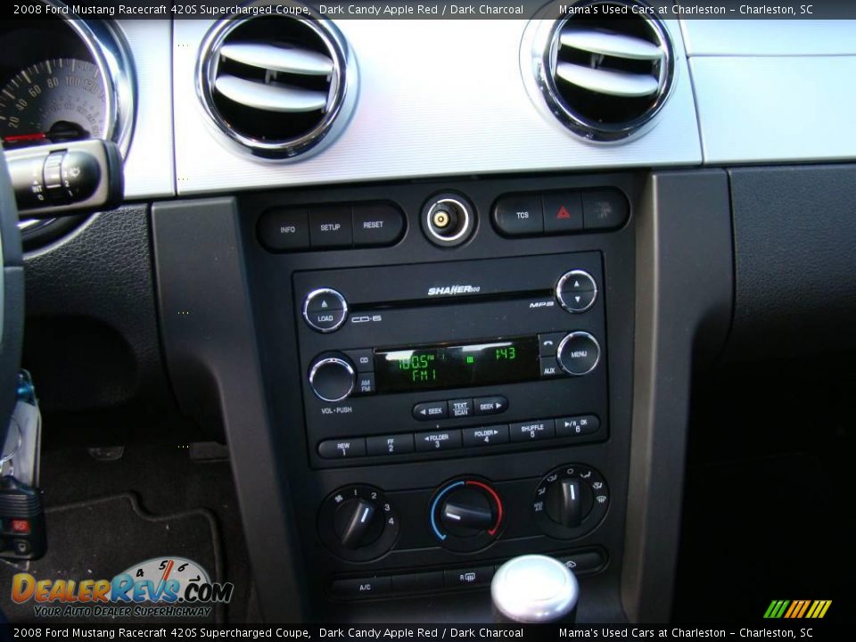 2008 Ford Mustang Racecraft 420S Supercharged Coupe Dark Candy Apple Red / Dark Charcoal Photo #15