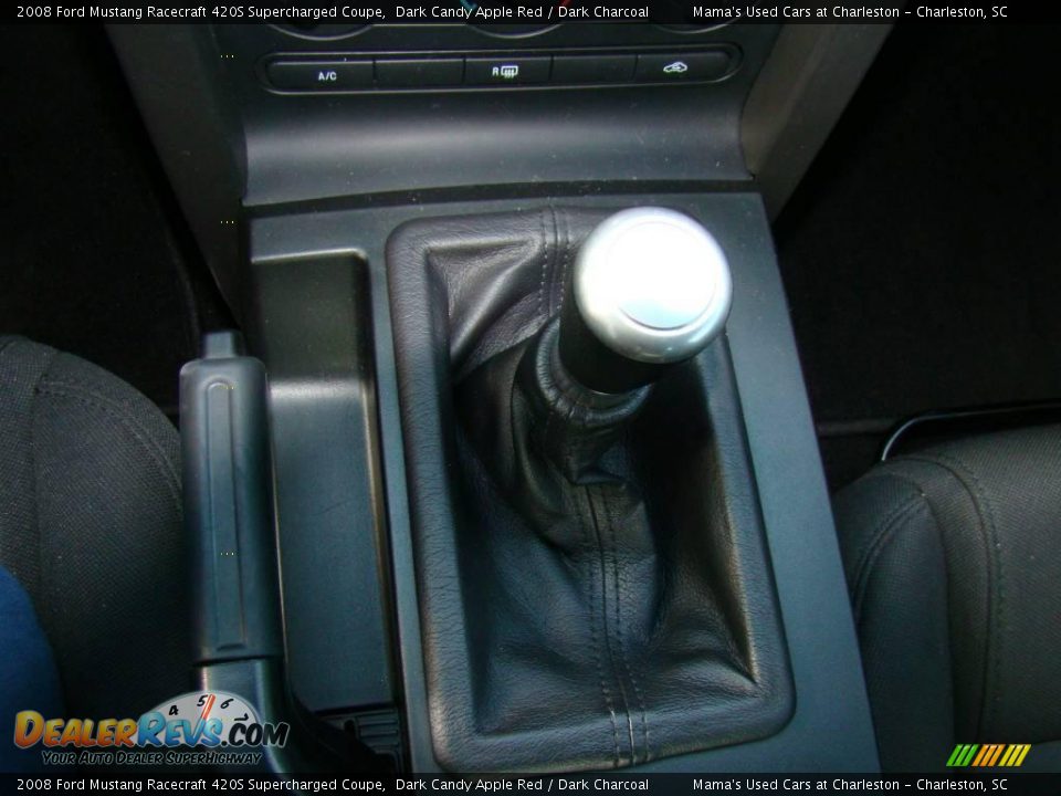 2008 Ford Mustang Racecraft 420S Supercharged Coupe Dark Candy Apple Red / Dark Charcoal Photo #16