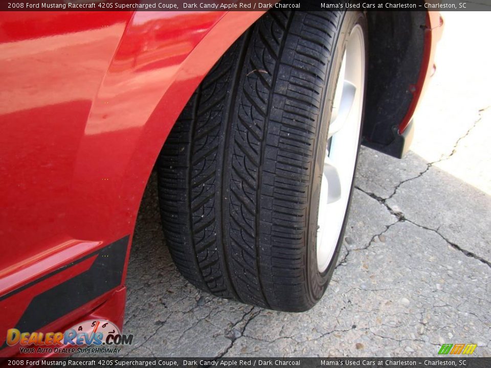 2008 Ford Mustang Racecraft 420S Supercharged Coupe Dark Candy Apple Red / Dark Charcoal Photo #21