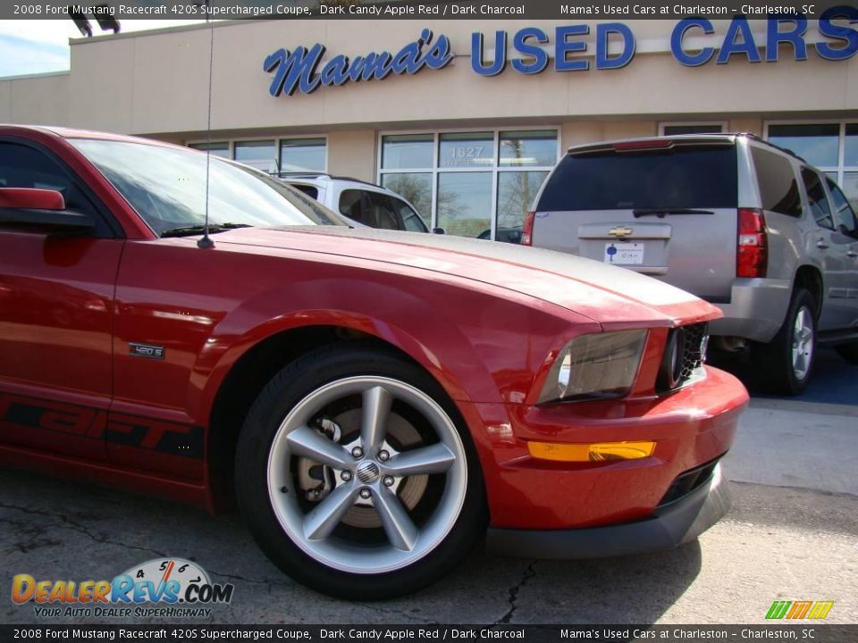 2008 Ford Mustang Racecraft 420S Supercharged Coupe Dark Candy Apple Red / Dark Charcoal Photo #22