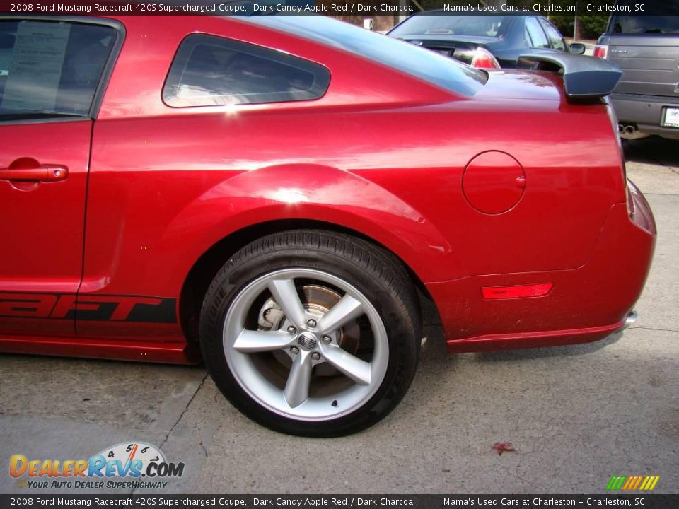 2008 Ford Mustang Racecraft 420S Supercharged Coupe Dark Candy Apple Red / Dark Charcoal Photo #24