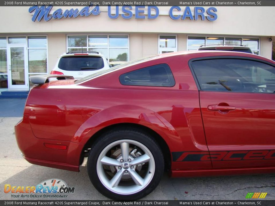 2008 Ford Mustang Racecraft 420S Supercharged Coupe Dark Candy Apple Red / Dark Charcoal Photo #25