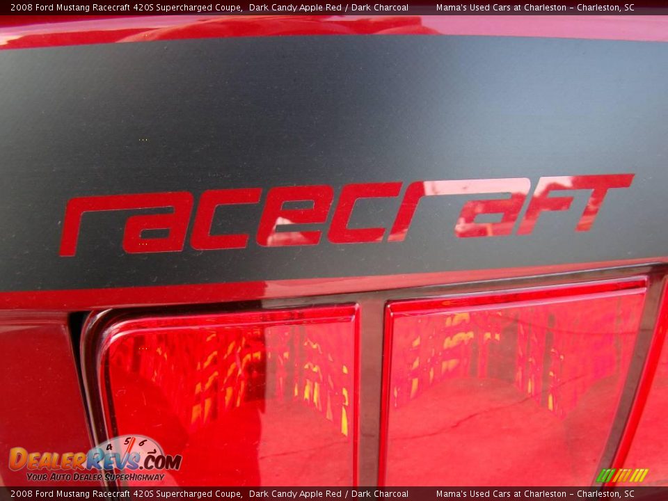 2008 Ford Mustang Racecraft 420S Supercharged Coupe Dark Candy Apple Red / Dark Charcoal Photo #26