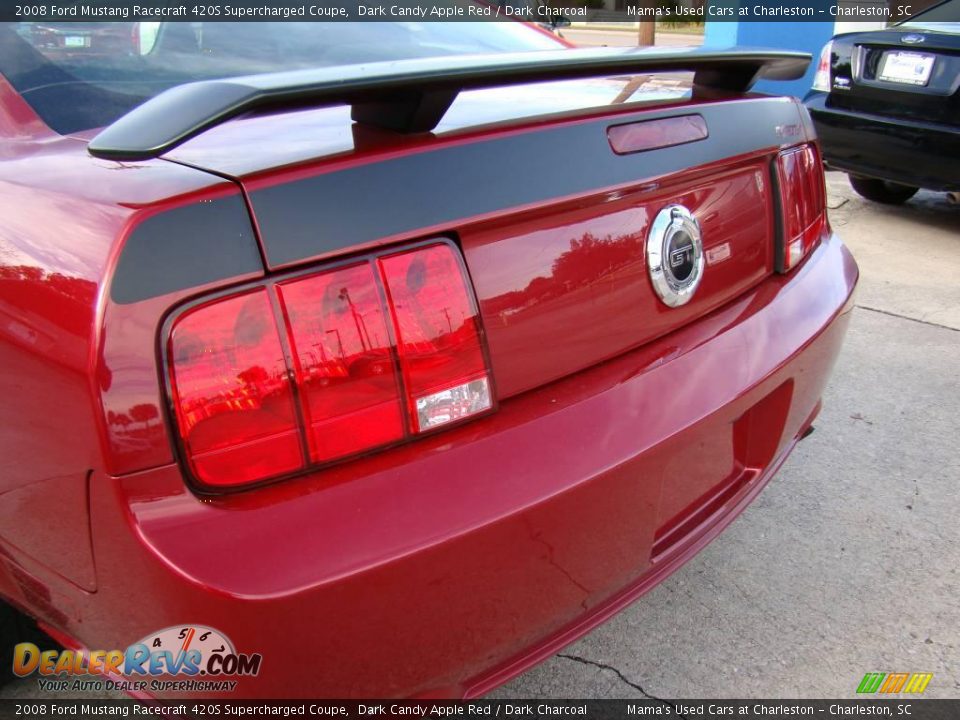 2008 Ford Mustang Racecraft 420S Supercharged Coupe Dark Candy Apple Red / Dark Charcoal Photo #28
