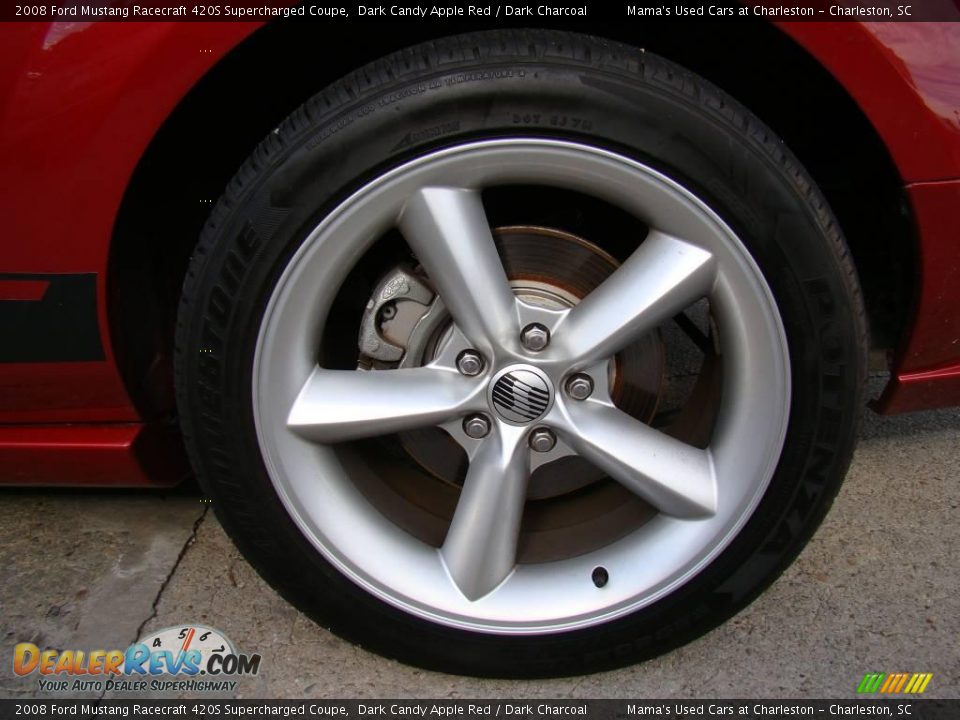 2008 Ford Mustang Racecraft 420S Supercharged Coupe Dark Candy Apple Red / Dark Charcoal Photo #29