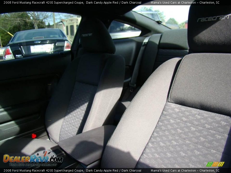 2008 Ford Mustang Racecraft 420S Supercharged Coupe Dark Candy Apple Red / Dark Charcoal Photo #32