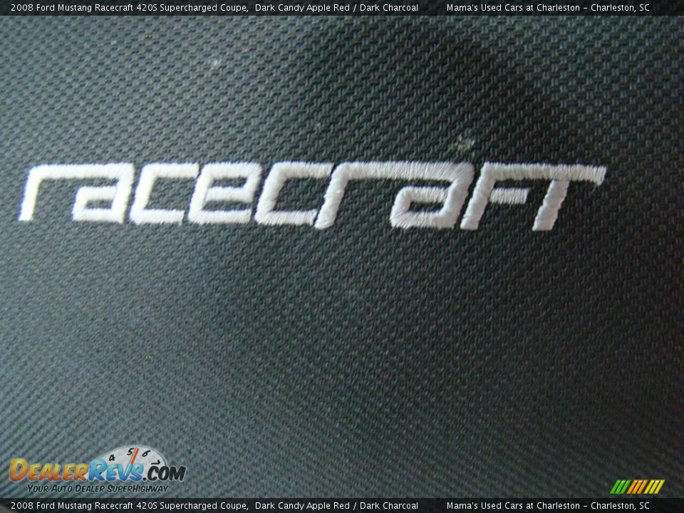 2008 Ford Mustang Racecraft 420S Supercharged Coupe Dark Candy Apple Red / Dark Charcoal Photo #33