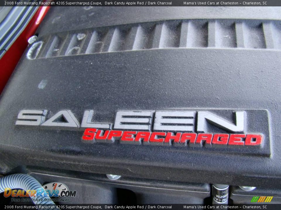 2008 Ford Mustang Racecraft 420S Supercharged Coupe Dark Candy Apple Red / Dark Charcoal Photo #34