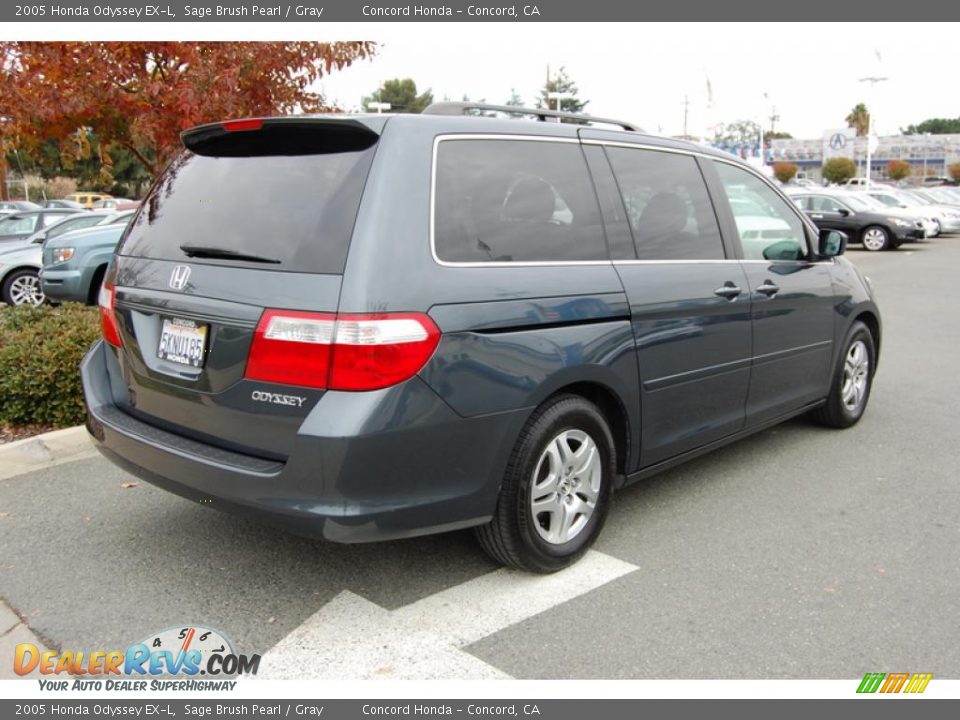 2005 Honda Odyssey EX-L Sage Brush Pearl / Gray Photo #3