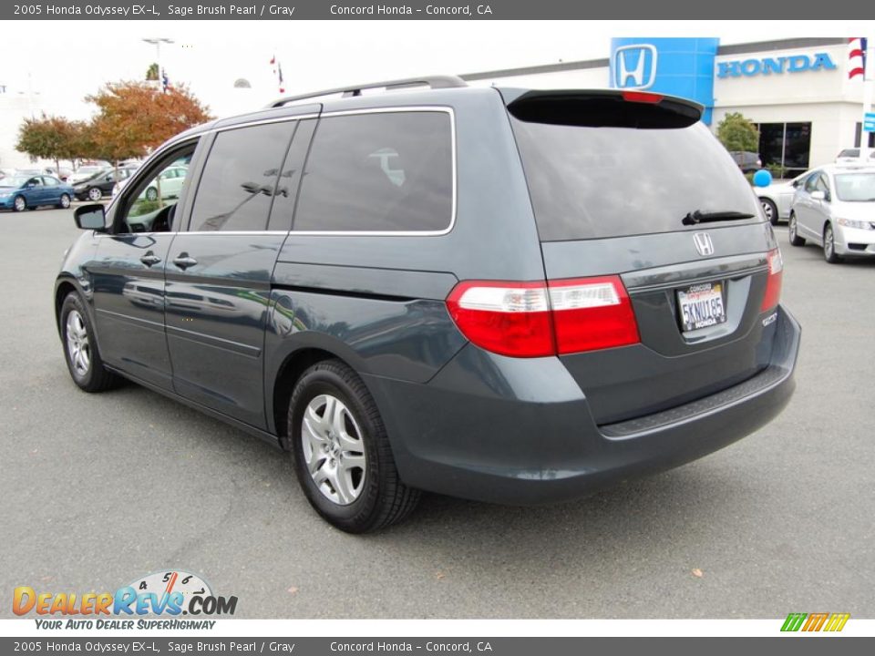 2005 Honda Odyssey EX-L Sage Brush Pearl / Gray Photo #5