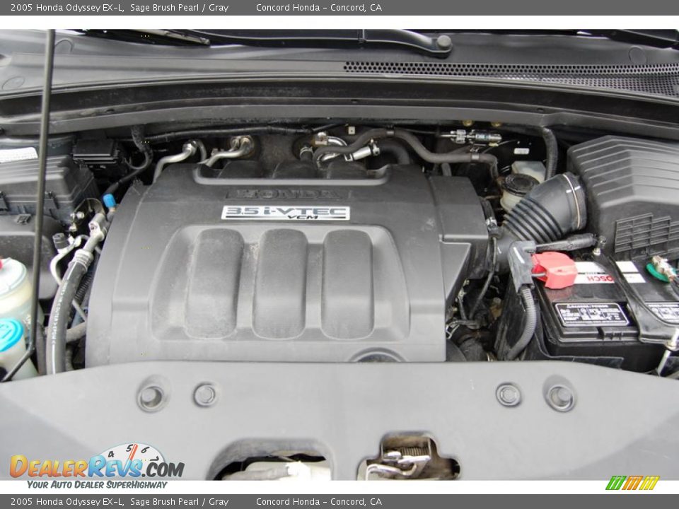 2005 Honda Odyssey EX-L Sage Brush Pearl / Gray Photo #9