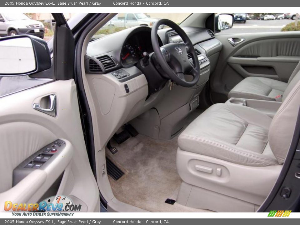 2005 Honda Odyssey EX-L Sage Brush Pearl / Gray Photo #16