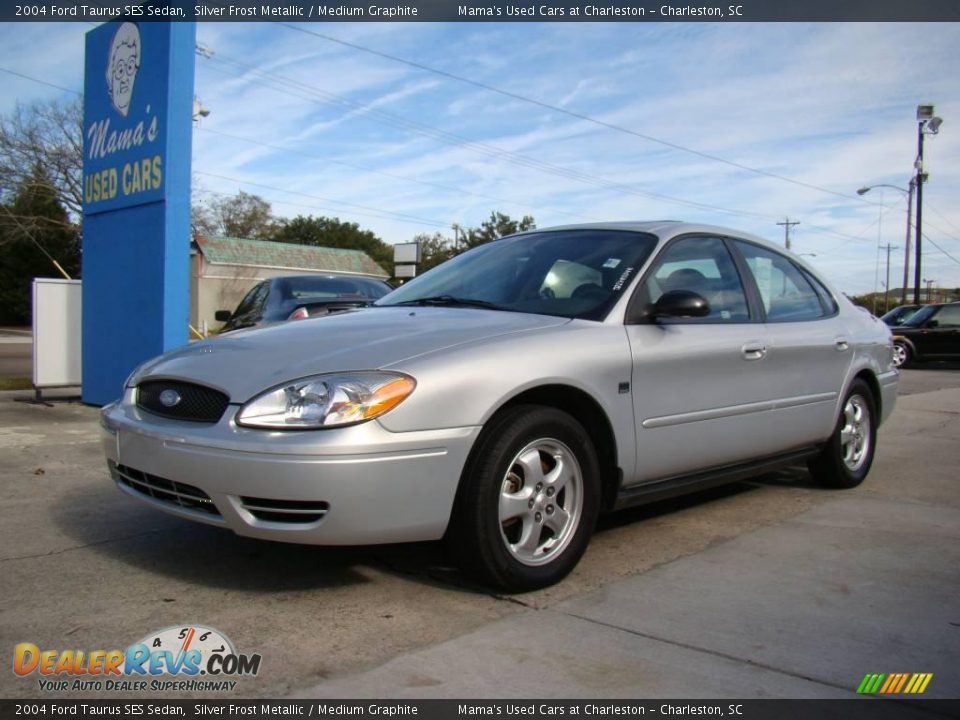 2004 Ford Taurus SES Sedan Silver Frost Metallic / Medium Graphite Photo #4