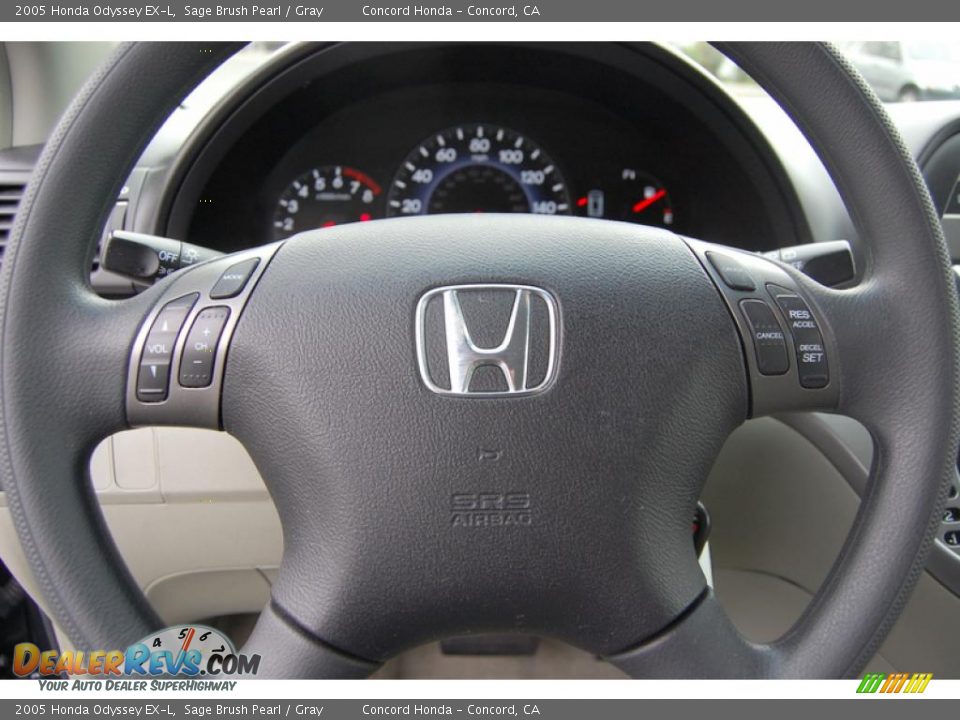 2005 Honda Odyssey EX-L Sage Brush Pearl / Gray Photo #19
