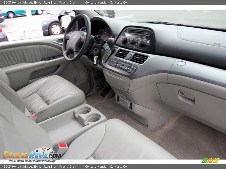 2005 Honda Odyssey EX-L Sage Brush Pearl / Gray Photo #22