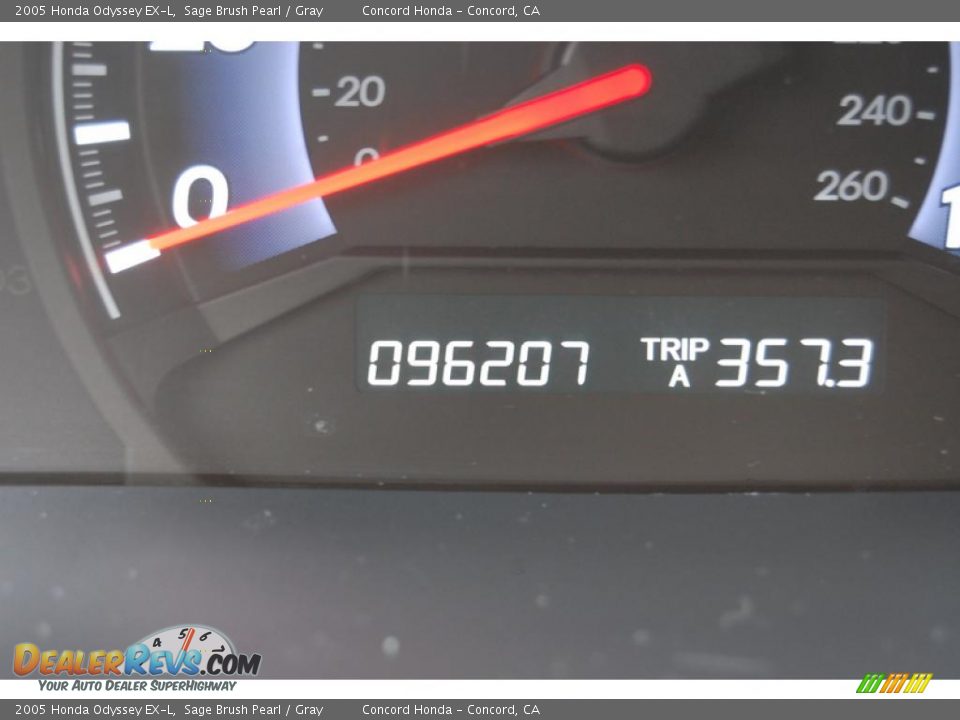 2005 Honda Odyssey EX-L Sage Brush Pearl / Gray Photo #23