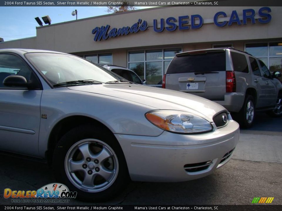2004 Ford Taurus SES Sedan Silver Frost Metallic / Medium Graphite Photo #25