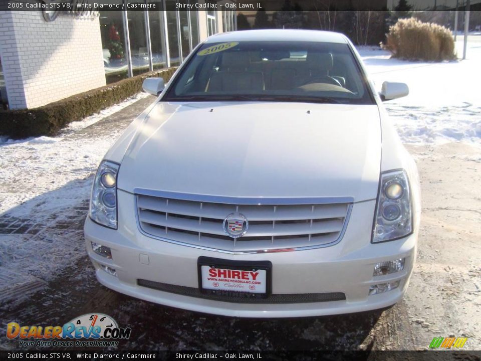 2005 Cadillac STS V8 White Diamond / Cashmere Photo #2