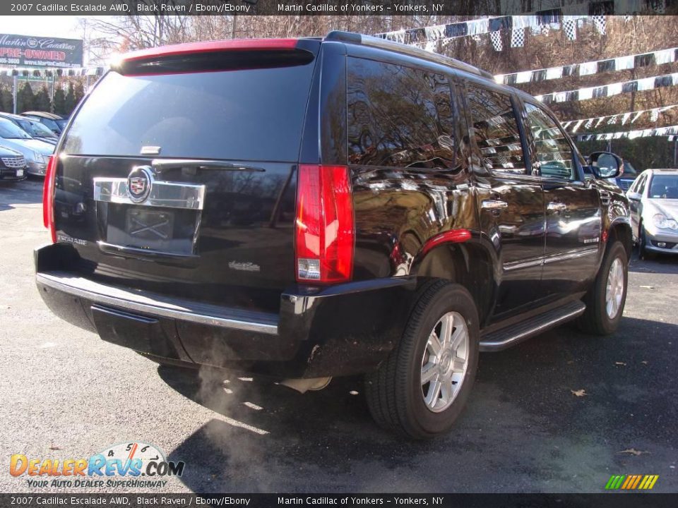 2007 Cadillac Escalade AWD Black Raven / Ebony/Ebony Photo #5