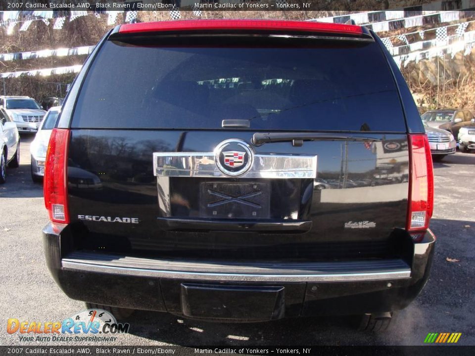 2007 Cadillac Escalade AWD Black Raven / Ebony/Ebony Photo #6