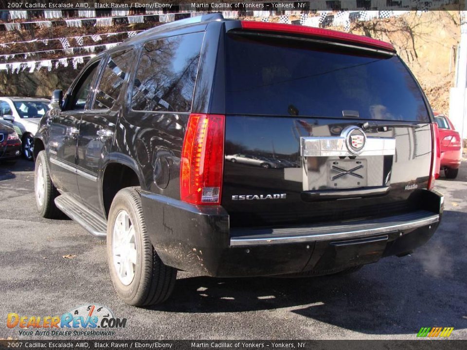 2007 Cadillac Escalade AWD Black Raven / Ebony/Ebony Photo #7