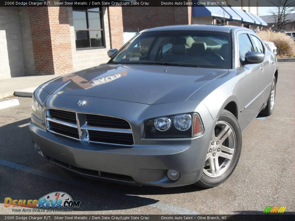 2006 Dodge Charger R/T Silver Steel Metallic / Dark Slate Gray/Light Slate Gray Photo #2