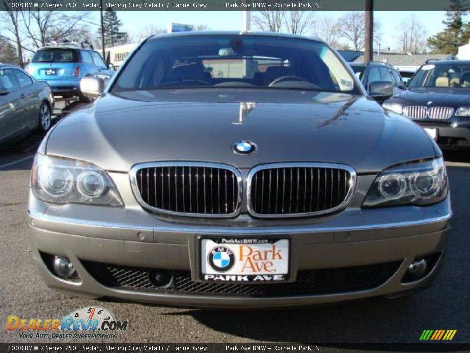 2008 BMW 7 Series 750Li Sedan Sterling Grey Metallic / Flannel Grey Photo #3