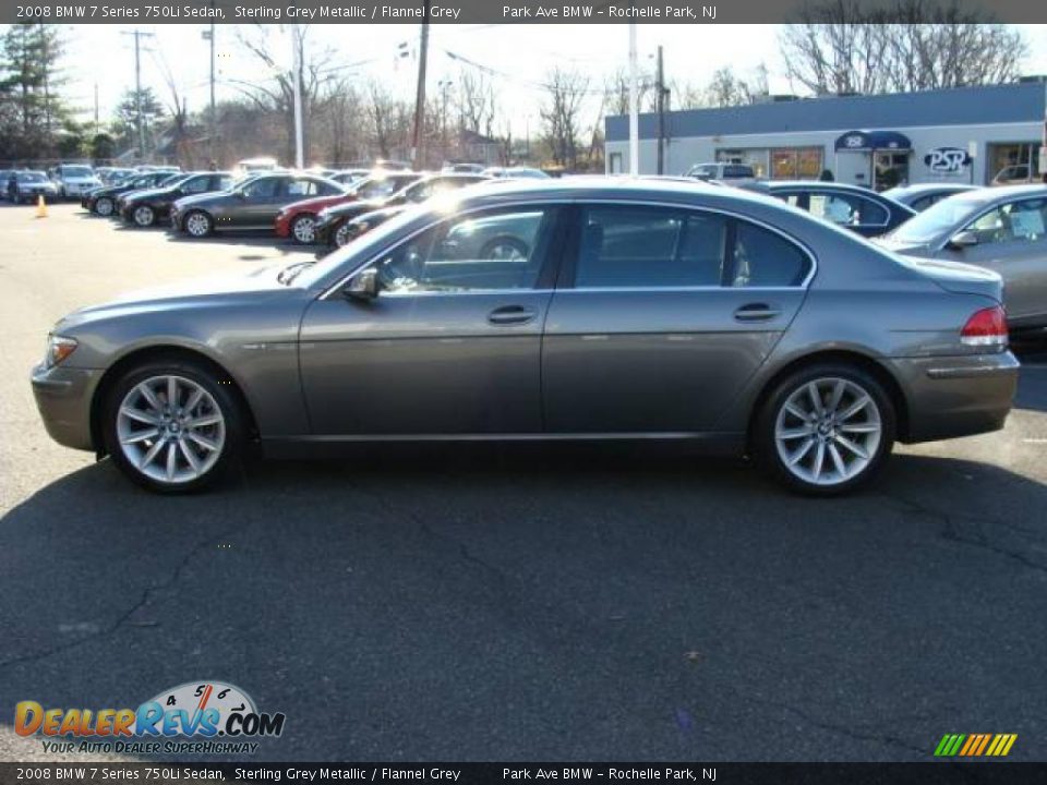 2008 BMW 7 Series 750Li Sedan Sterling Grey Metallic / Flannel Grey Photo #5
