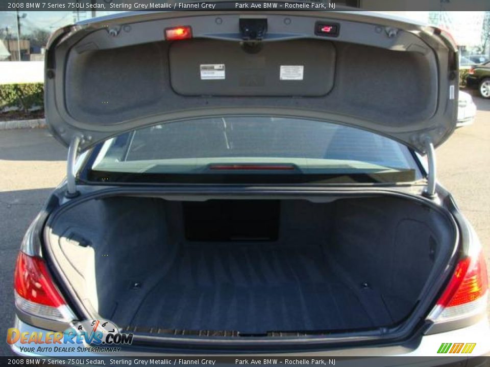 2008 BMW 7 Series 750Li Sedan Sterling Grey Metallic / Flannel Grey Photo #18