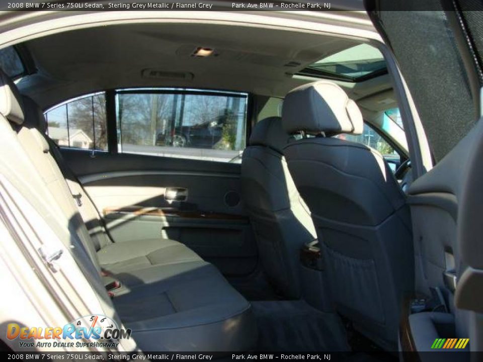 2008 BMW 7 Series 750Li Sedan Sterling Grey Metallic / Flannel Grey Photo #20
