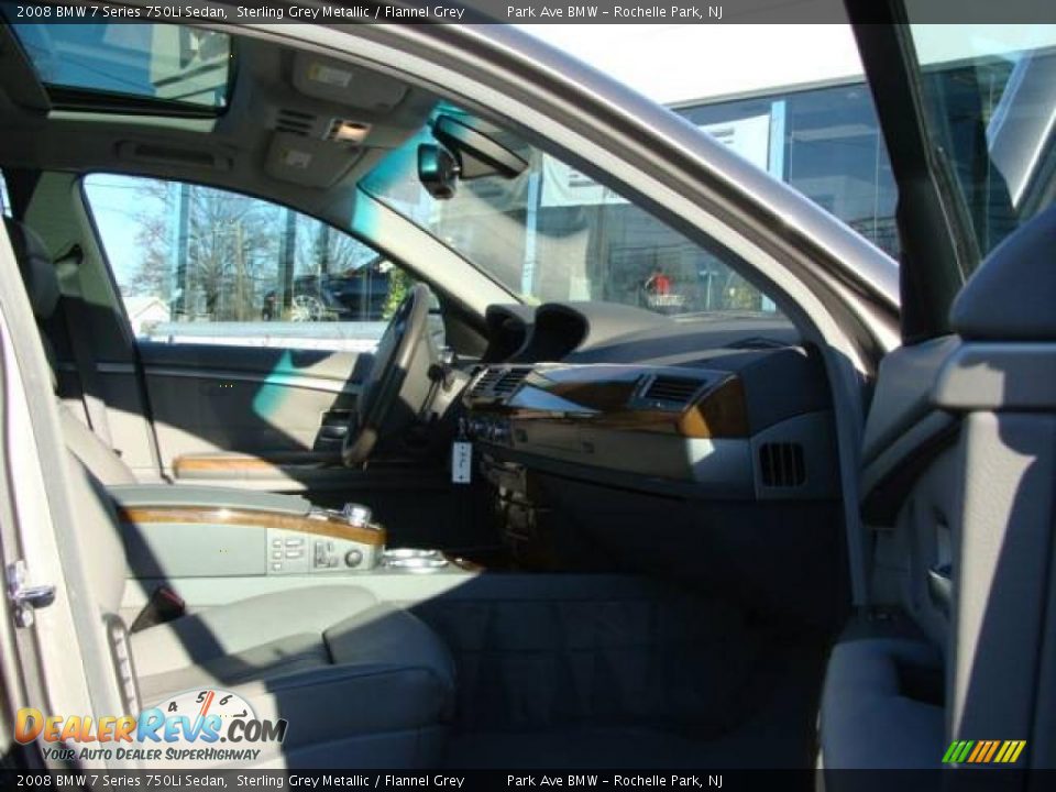 2008 BMW 7 Series 750Li Sedan Sterling Grey Metallic / Flannel Grey Photo #22
