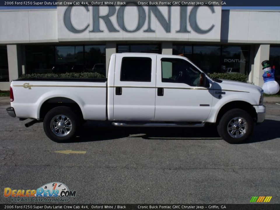 2006 Ford F250 Super Duty Lariat Crew Cab 4x4 Oxford White / Black Photo #1