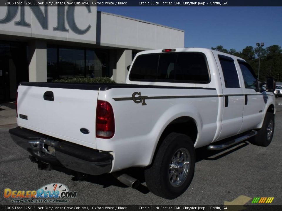 2006 Ford F250 Super Duty Lariat Crew Cab 4x4 Oxford White / Black Photo #8