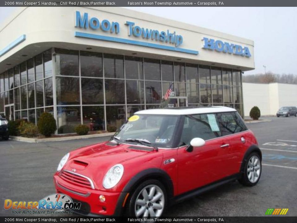 2006 Mini Cooper S Hardtop Chili Red / Black/Panther Black Photo #1