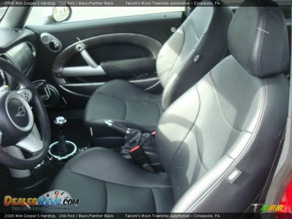 2006 Mini Cooper S Hardtop Chili Red / Black/Panther Black Photo #8