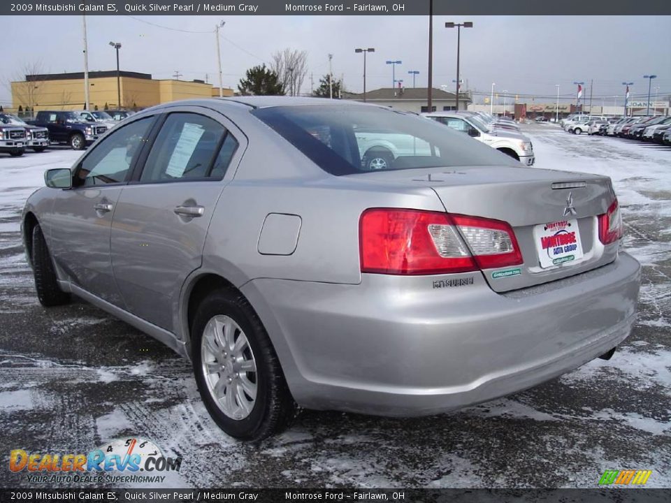 2009 Mitsubishi Galant ES Quick Silver Pearl / Medium Gray Photo #3