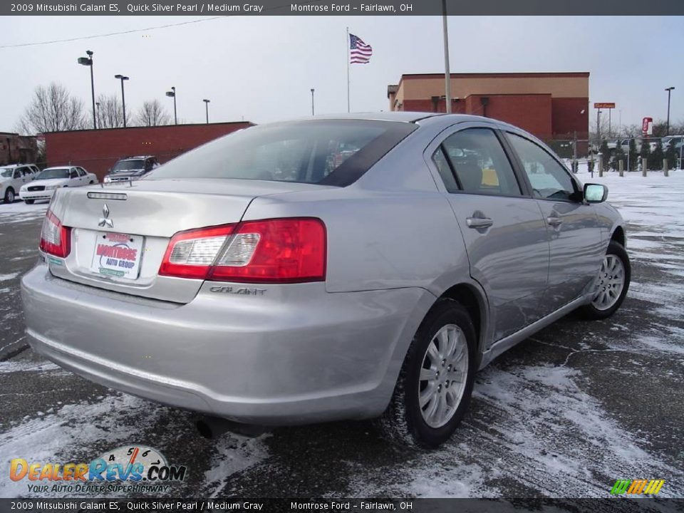 2009 Mitsubishi Galant ES Quick Silver Pearl / Medium Gray Photo #5